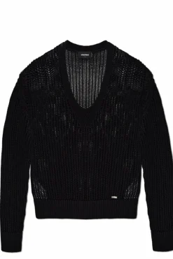 Dsquared2 BLACK V-neck sweater