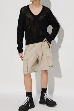 Dsquared2 BLACK V-neck sweater