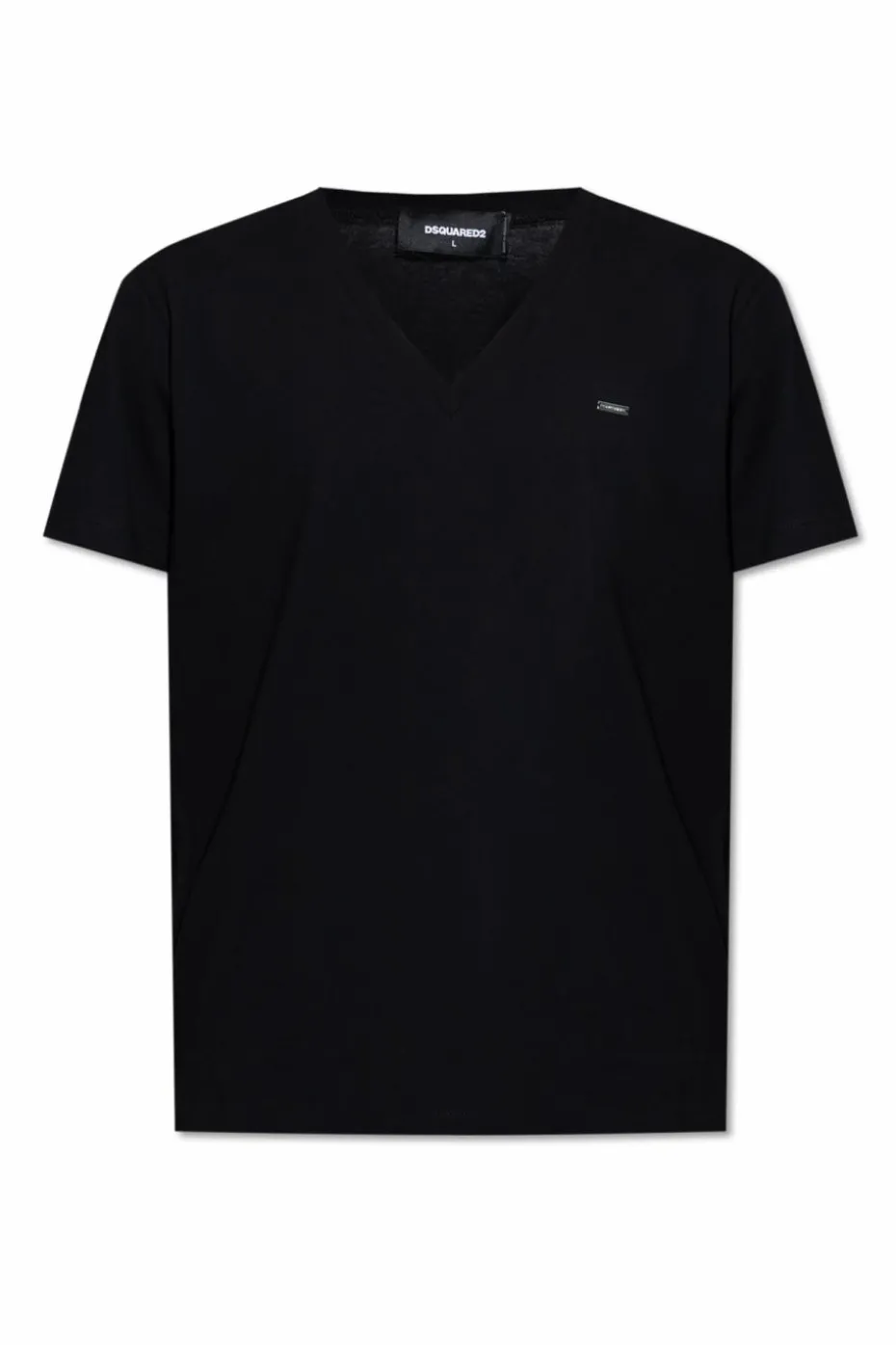 Dsquared2 BLACK V-neck T-shirt