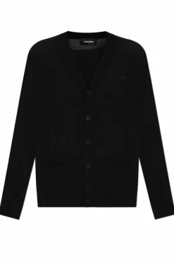 Dsquared2 BLACK Wool cardigan