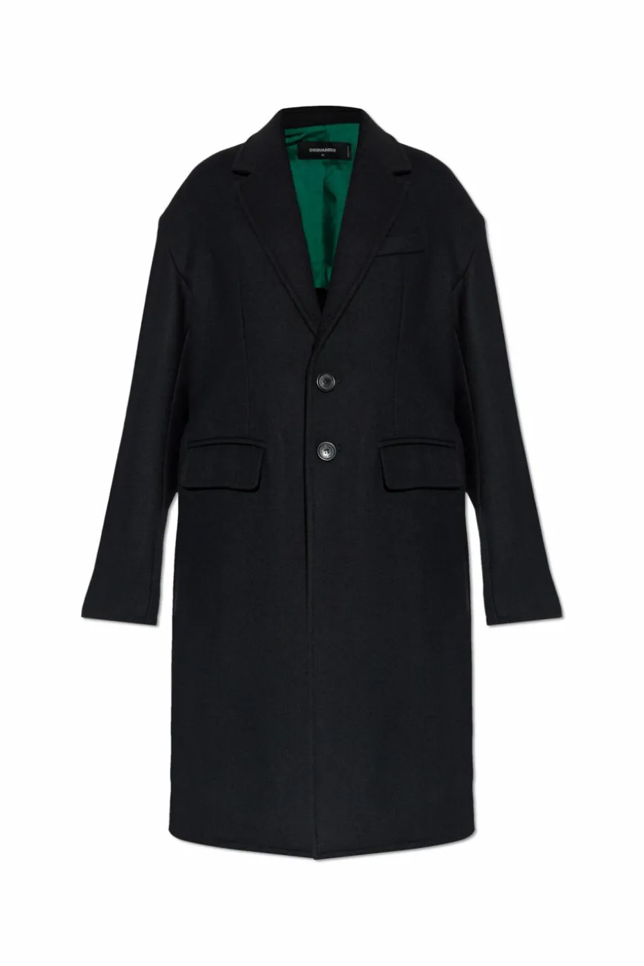 Dsquared2 BLACK Wool coat