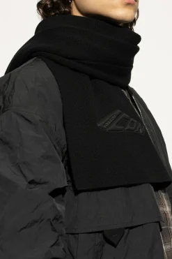 Dsquared2 BLACK Wool scarf
