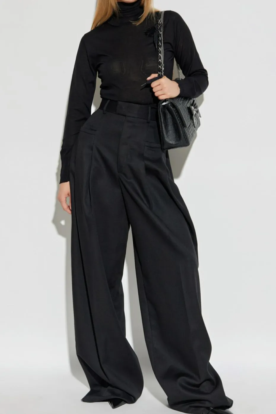 Dsquared2 BLACK Wool trousers