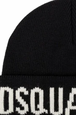Dsquared2 BLACK Woolen hat