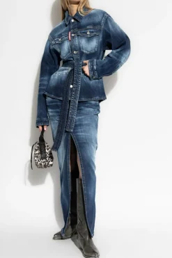 Dsquared2 BLUE Denim skirt