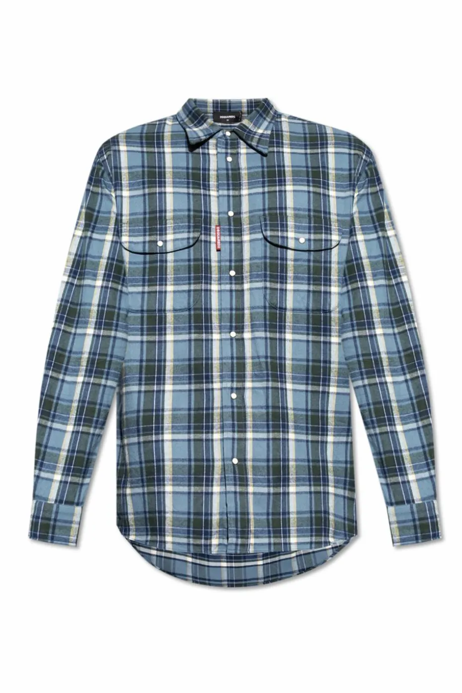 Dsquared2 BLUE Plaid shirt