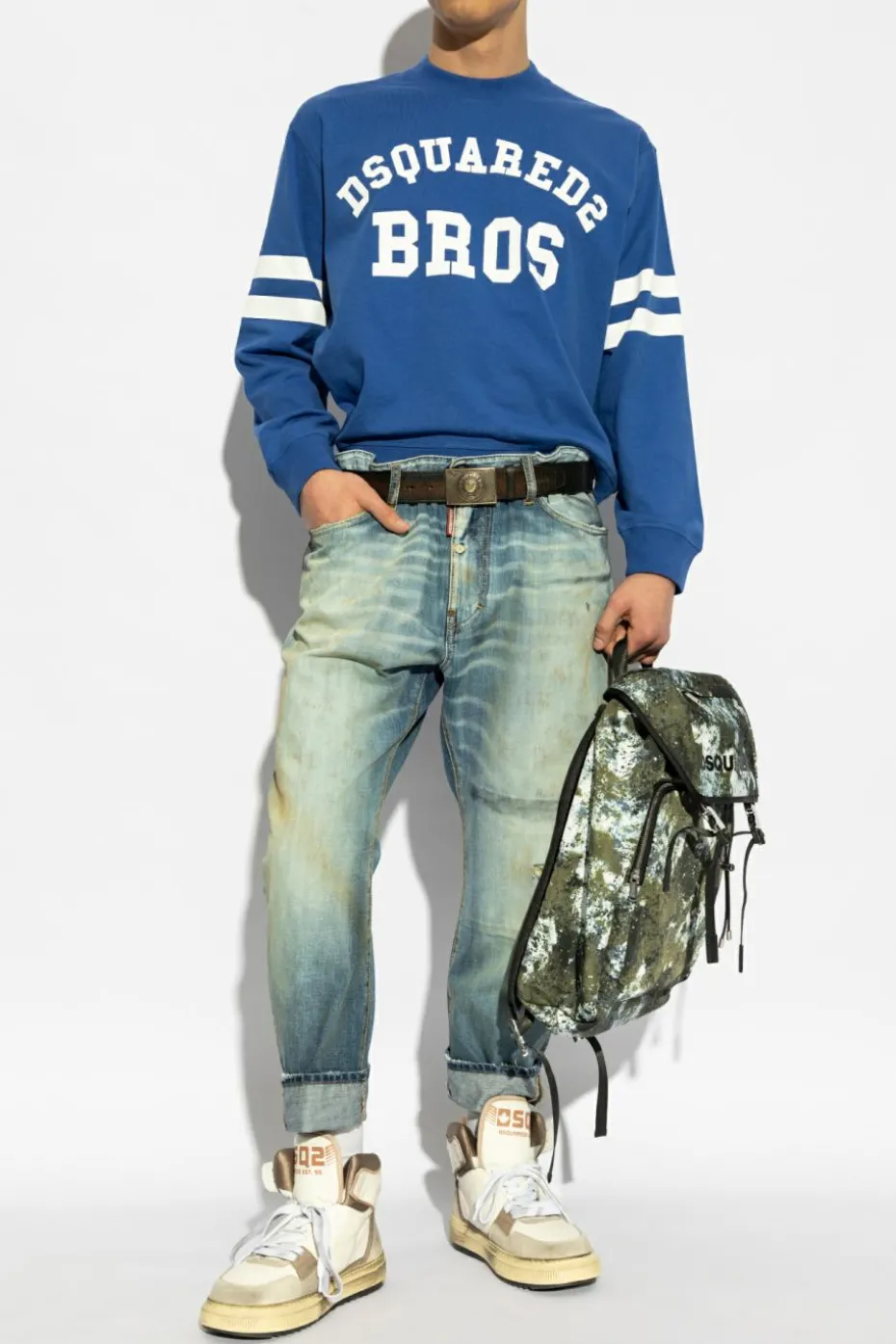 Dsquared2 BLUE Printed T-shirt