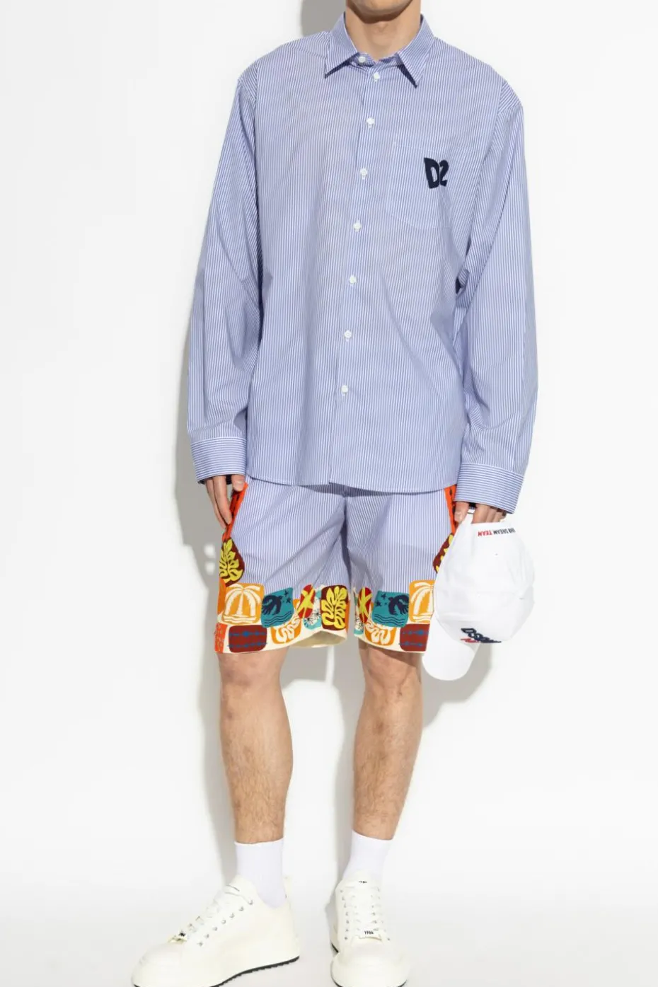 Dsquared2 BLUE Shirt capsule `Summer Lovers`