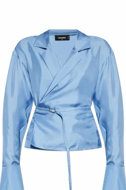 Dsquared2 BLUE Silk top