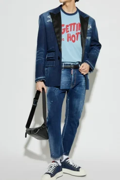 Dsquared2 BLUE T-shirt with logo