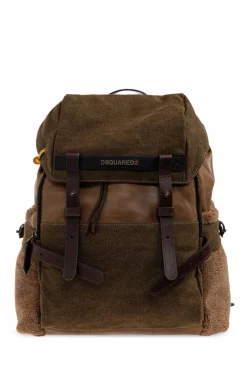 Dsquared2 BROWN Backpack with logo