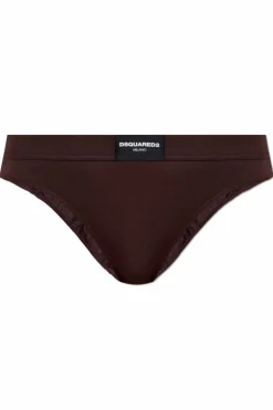 Dsquared2 BROWN Briefs with logo