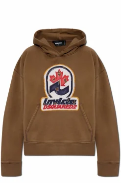 Dsquared2 BROWN Hooded sweatshirt