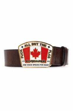 Dsquared2 BROWN Leather belt