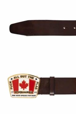 Dsquared2 BROWN Leather belt