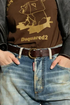 Dsquared2 BROWN Leather belt