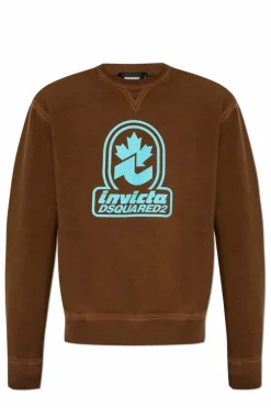 Dsquared2 BROWN Printed sweatshirt