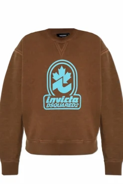 Dsquared2 BROWN Sweatshirt with print