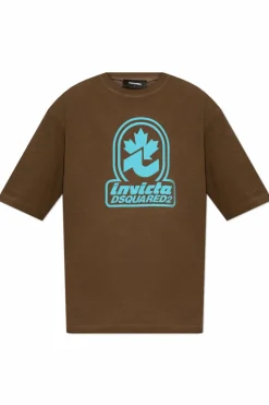 Dsquared2 BROWN T-shirt capsule 'Invicta'