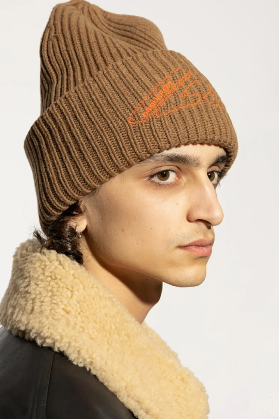 Dsquared2 BROWN Wool beanie