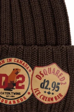 Dsquared2 BROWN Wool beanie