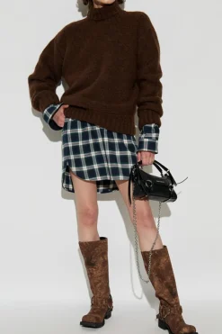 Dsquared2 BROWN Wool turtleneck