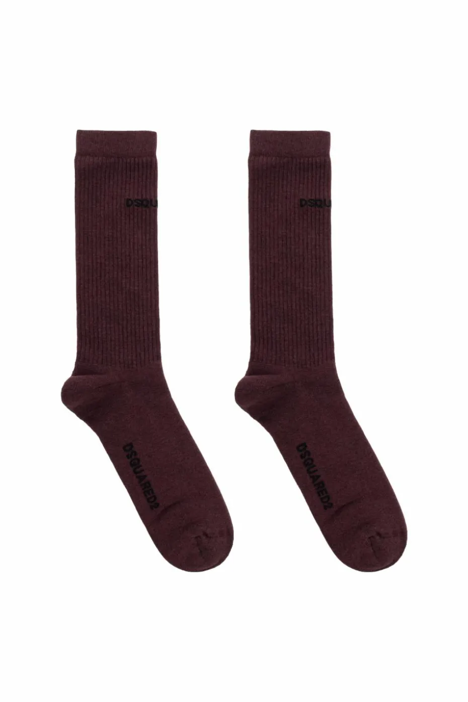Dsquared2 BURGUNDY Socks with logo