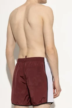 Dsquared2 BURGUNDY Swim shorts