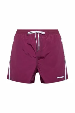 Dsquared2 BURGUNDY Swim shorts