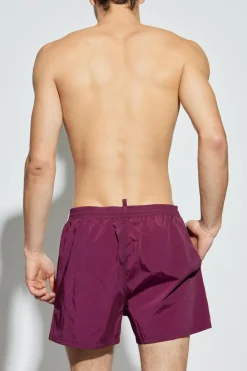 Dsquared2 BURGUNDY Swim shorts