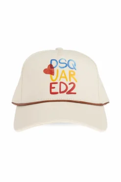 Dsquared2 cream Cap with visor capsule `Summer Lovers`