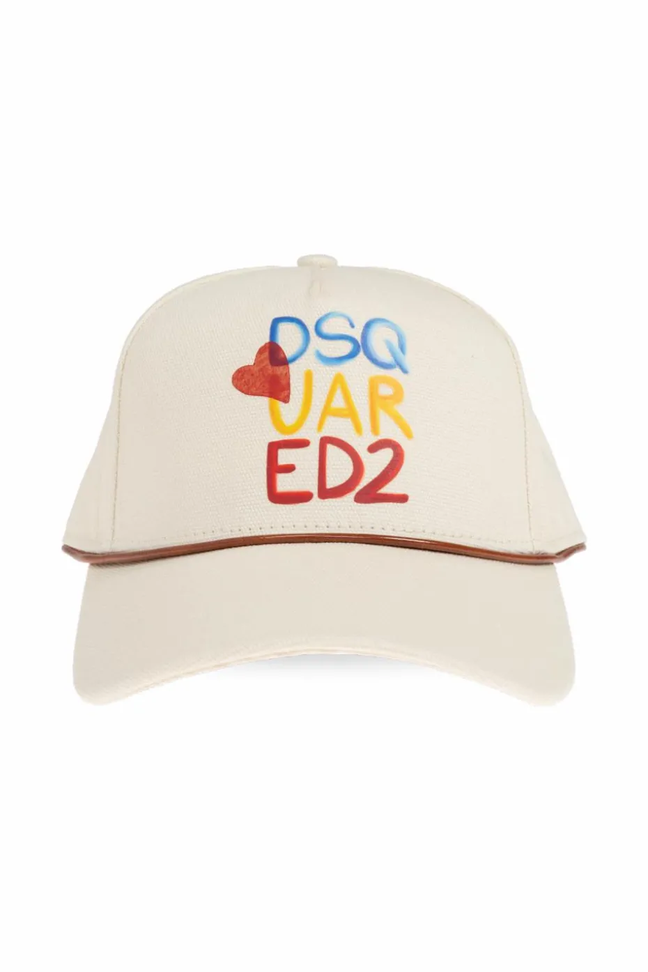 Dsquared2 cream Cap with visor capsule `Summer Lovers`