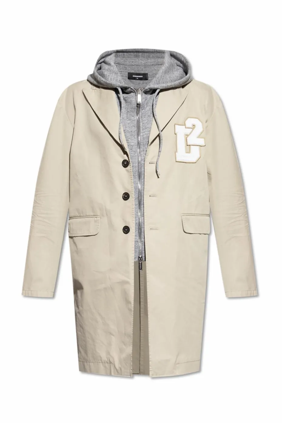 Dsquared2 cream Cotton coat
