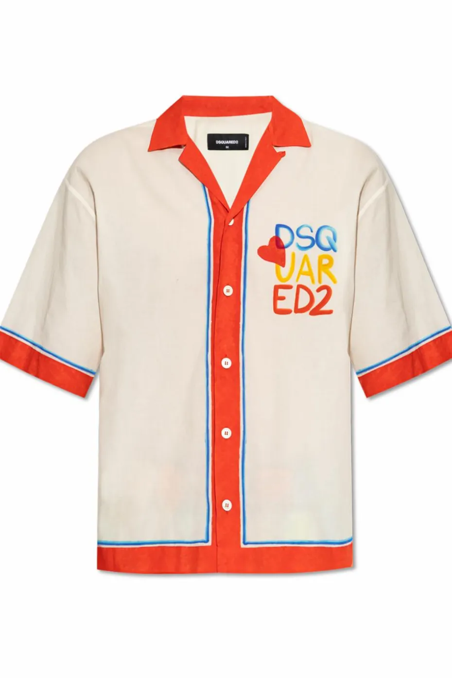 Dsquared2 cream Shirt capsule `Summer Lovers`