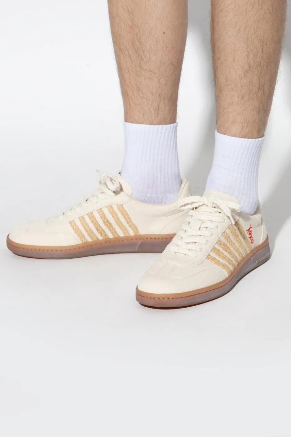 Dsquared2 cream Sports shoes capsule `Summer Lovers`
