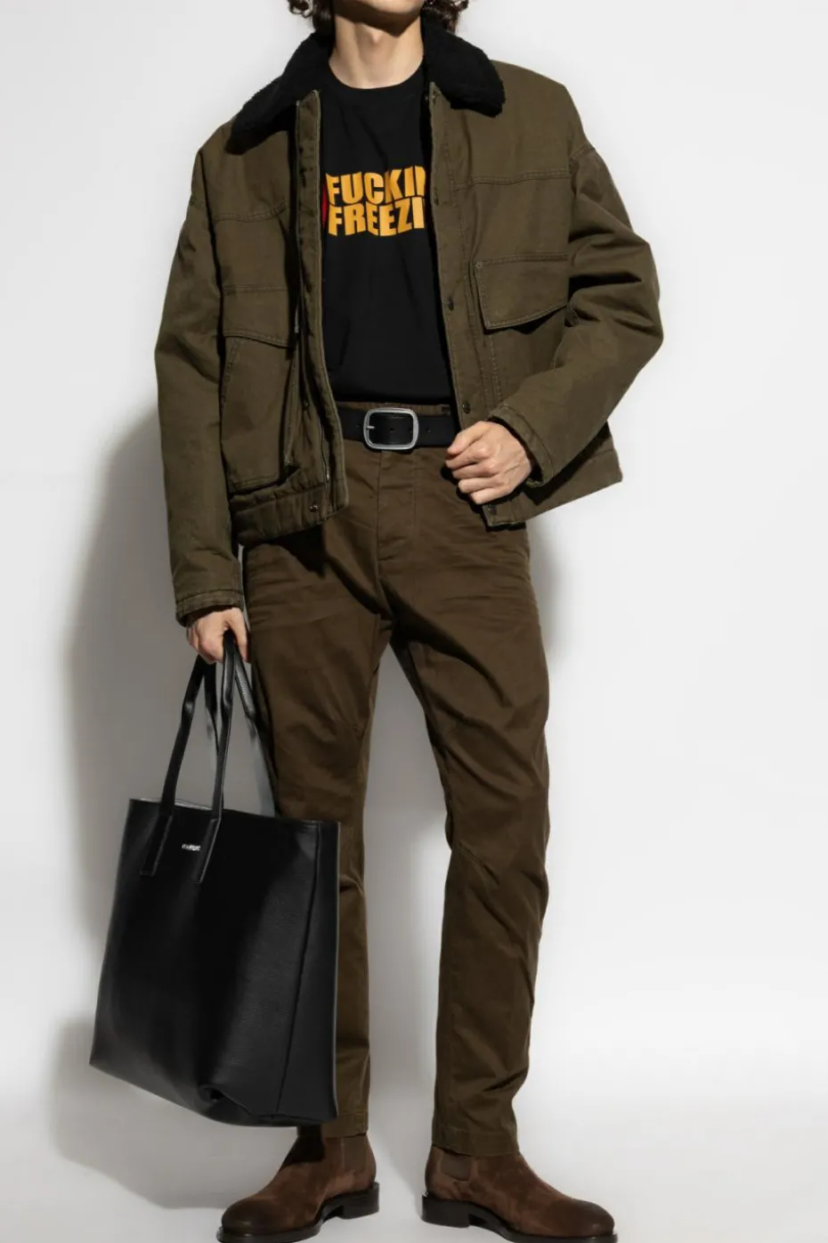 Dsquared2 GREEN Jacket with collar