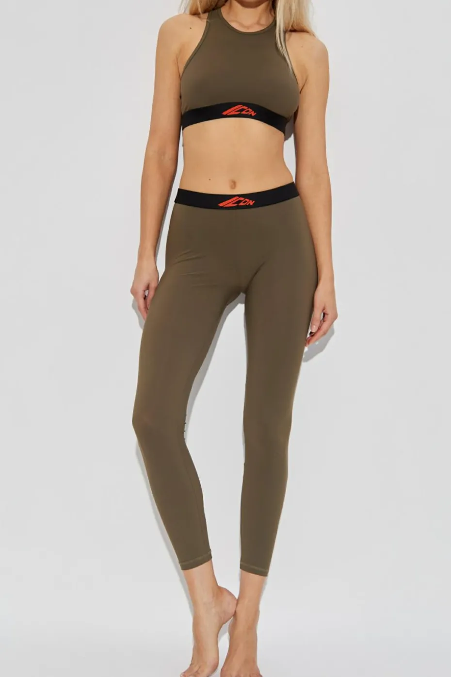 Dsquared2 GREEN Leggings with logo