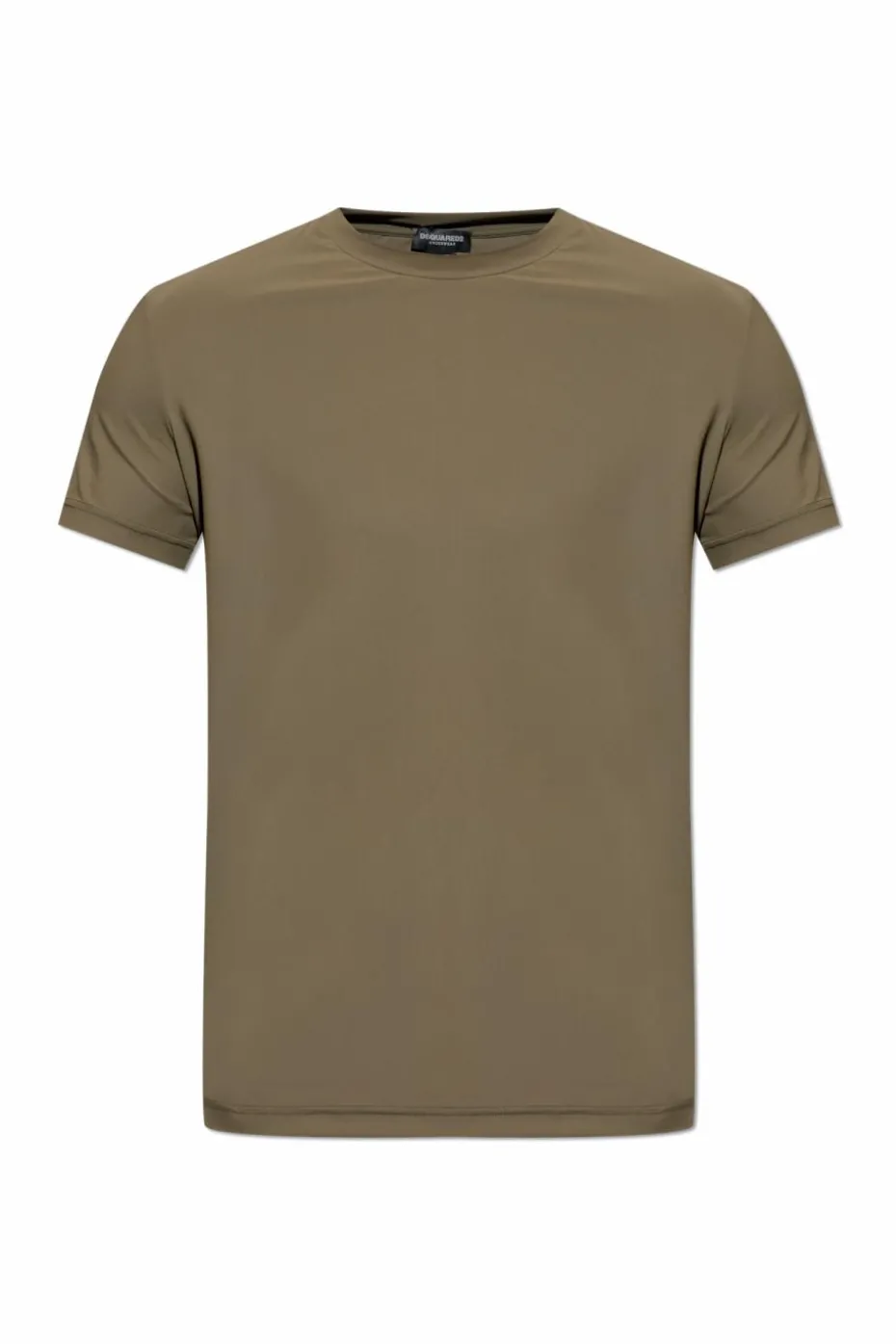 Dsquared2 GREEN Lingerie-style T-shirt with a round neckline