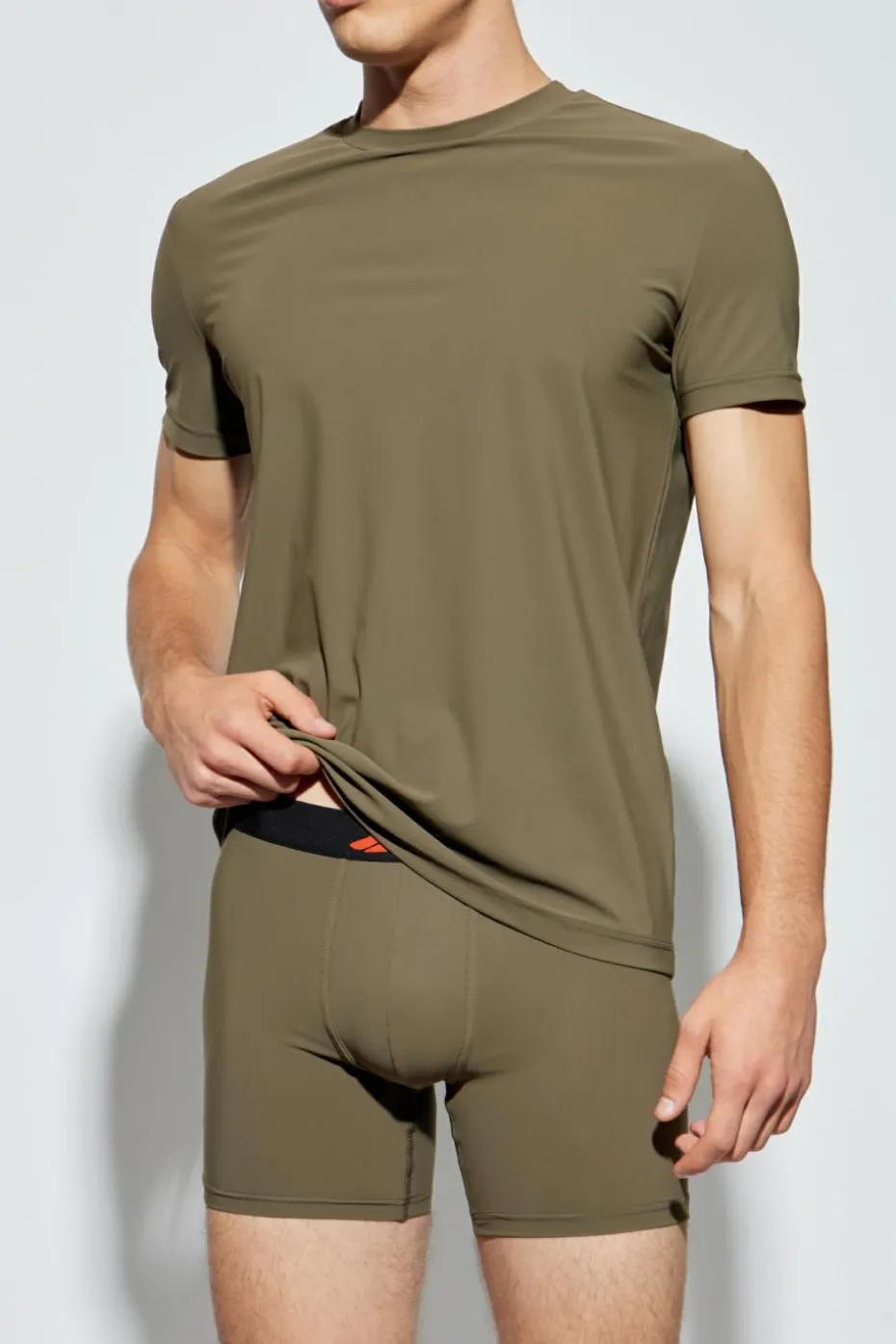 Dsquared2 GREEN Lingerie-style T-shirt with a round neckline