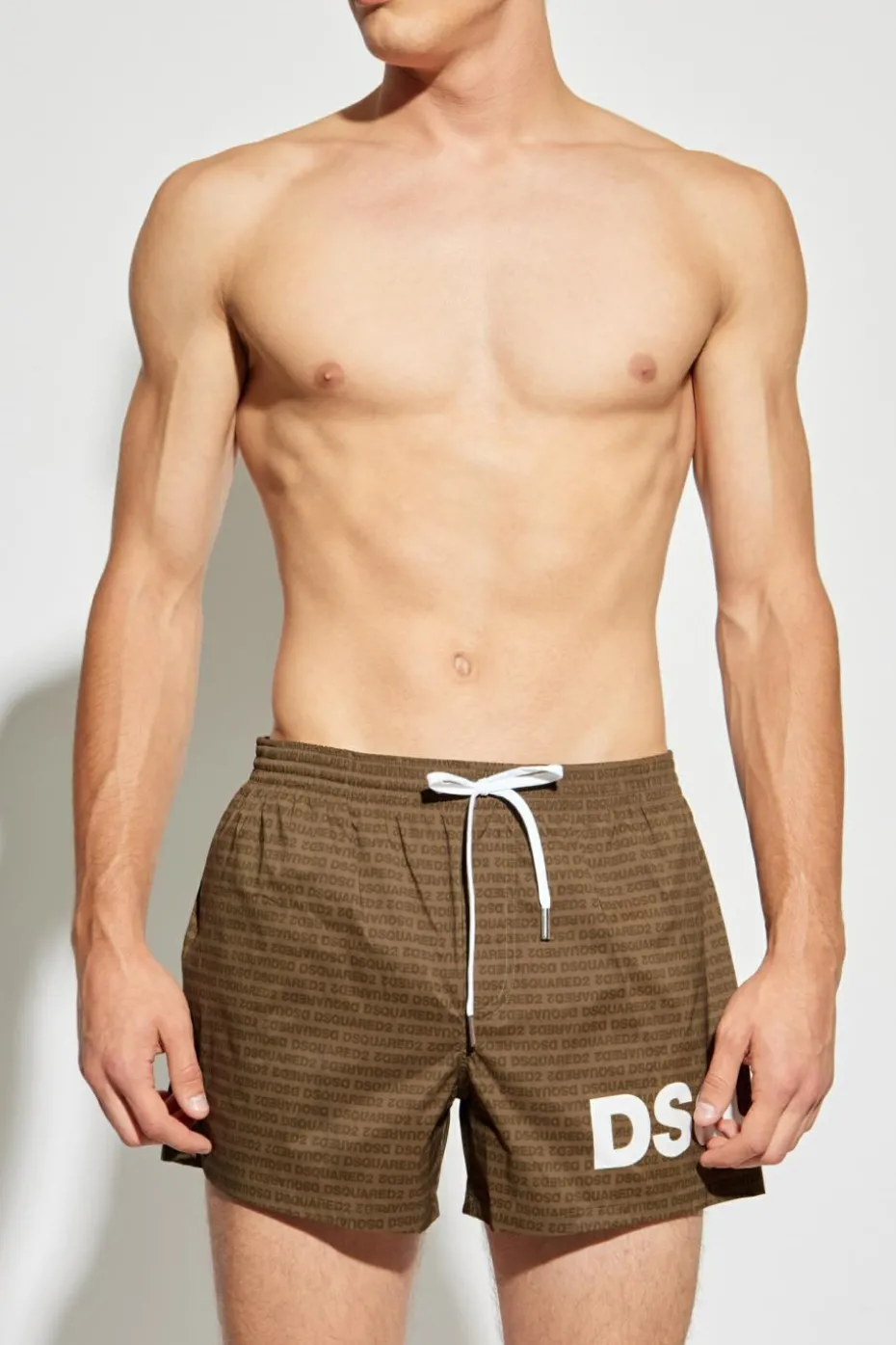 Dsquared2 GREEN Monogram swim shorts
