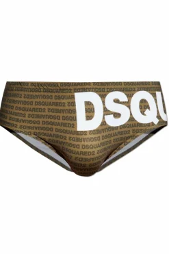 Dsquared2 GREEN Monogram swim briefs