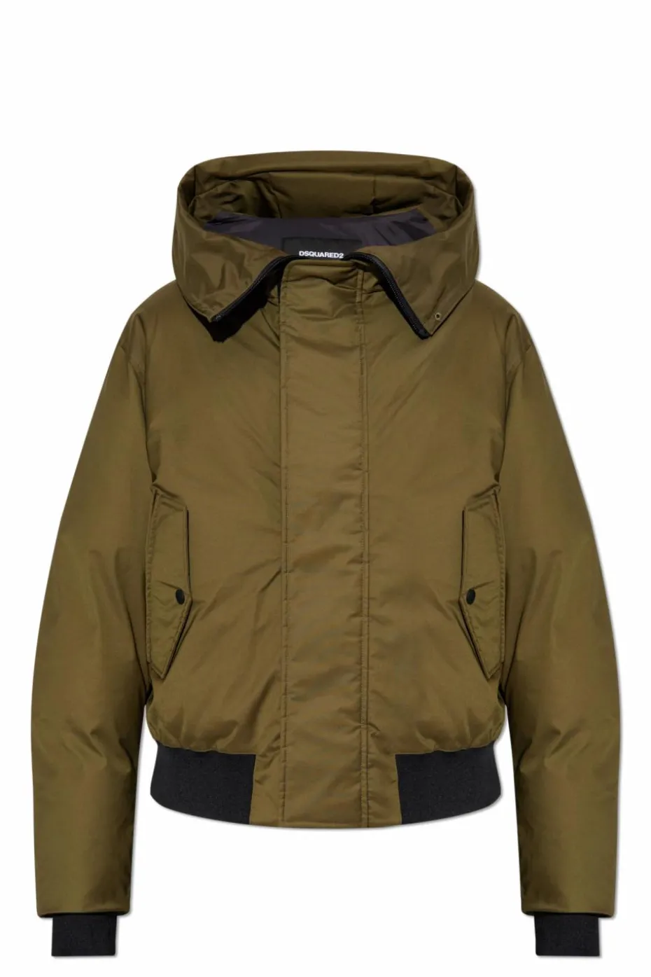 Dsquared2 GREEN Padded jacket with hood