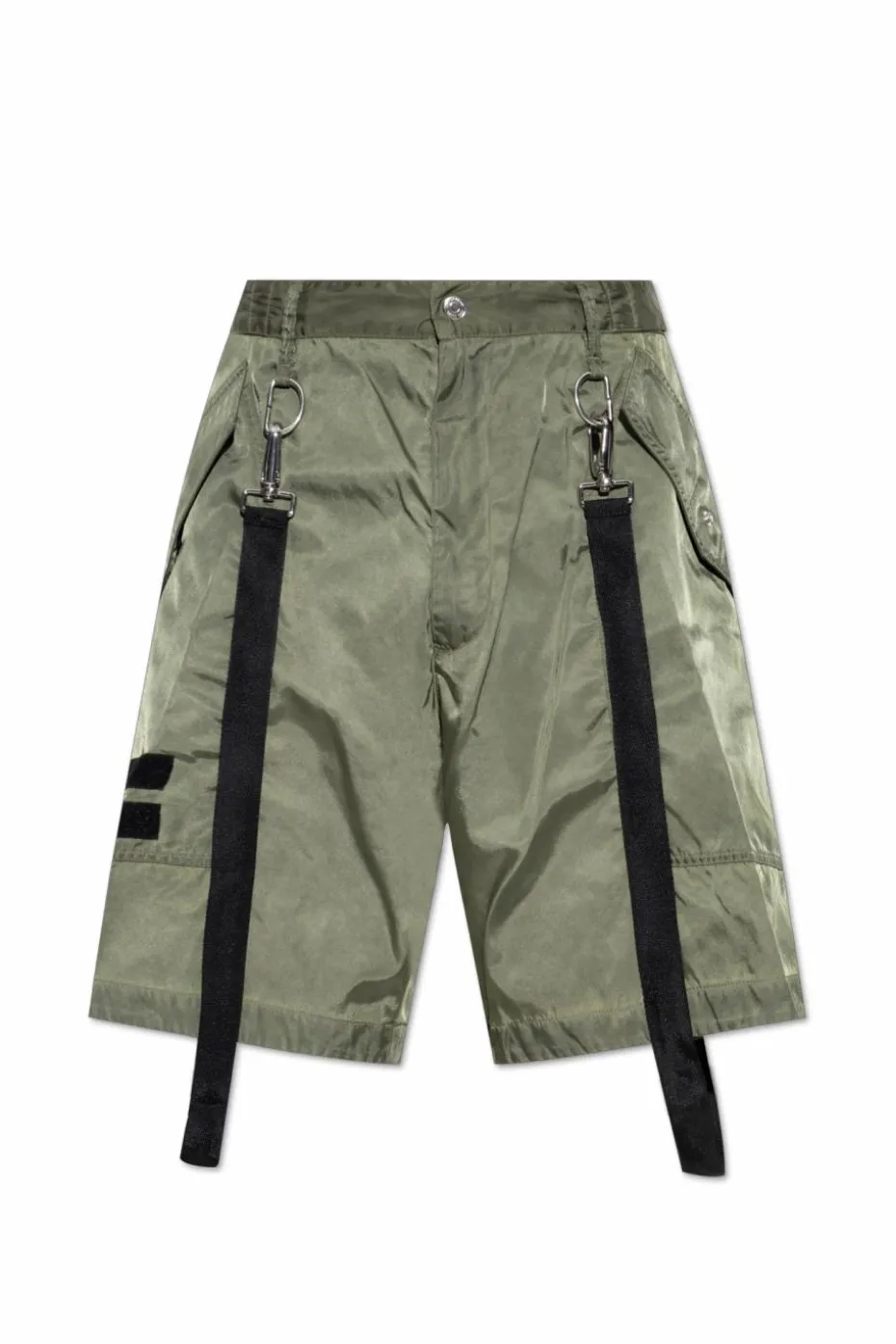 Dsquared2 GREEN Shorts with detachable straps