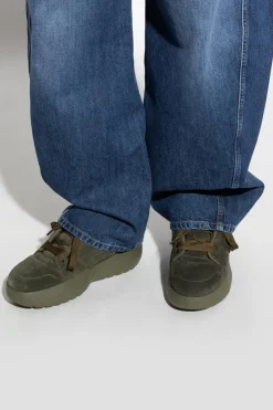 Dsquared2 GREEN Suede sports shoes "Puffer"