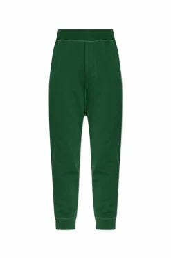 Dsquared2 GREEN Sweatpants with logo