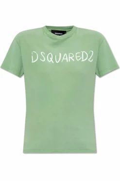 Dsquared2 GREEN T-shirt with logo