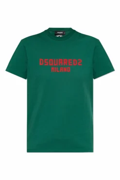 Dsquared2 GREEN T-shirt with logo