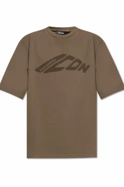 Dsquared2 GREEN T-shirt with logo