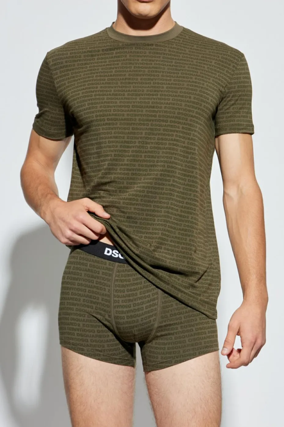 Dsquared2 GREEN Underwear set: t-shirt and briefs