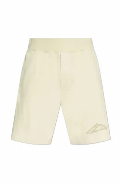 Dsquared2 GREY Cotton shorts with printed logo